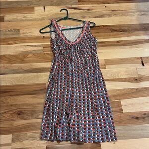 Boden Multicolor Polka Dot Midi Dress